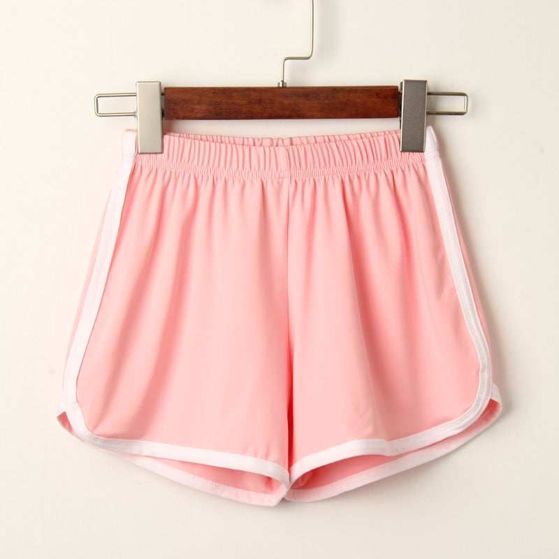 Casual Beach Yoga Hot Pants in Candy Colors Army Green.  - Image 5