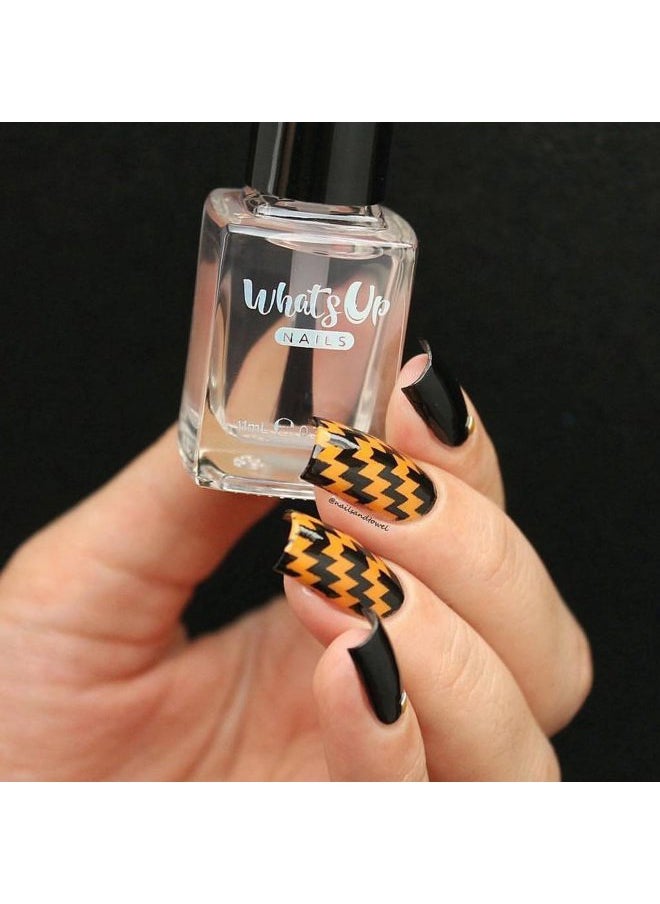 Whats Up Nails - Gloss Over Fast Dry Top Coat Nail Polish Made in USA 21 Free Cruelty Free Vegan Clean - Image 1