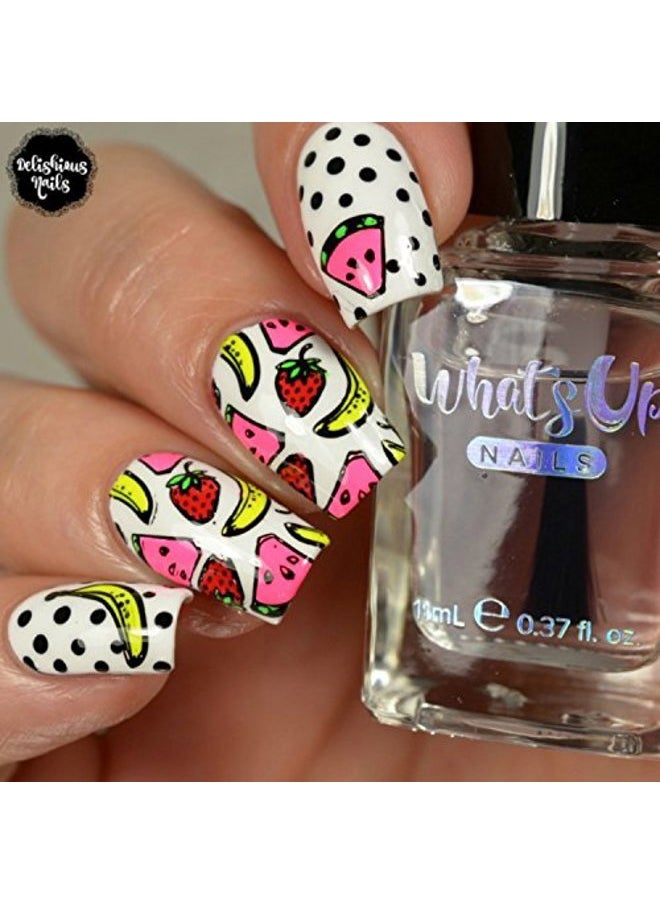 Whats Up Nails - Gloss Over Fast Dry Top Coat Nail Polish Made in USA 21 Free Cruelty Free Vegan Clean - Image 1
