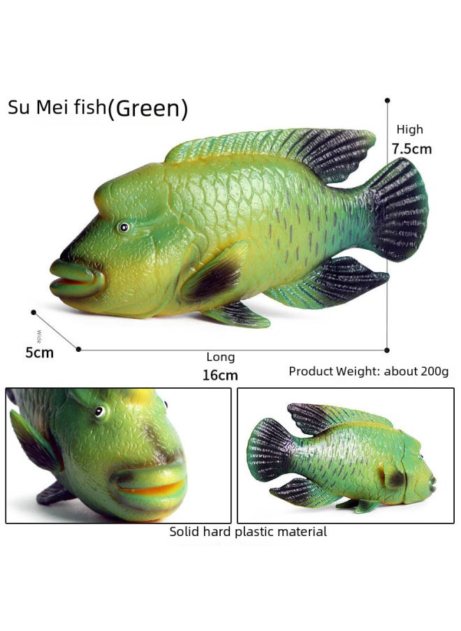 Realistic Animal Plant Simulation Models Toys-Color:M-1804 Jaro Fish