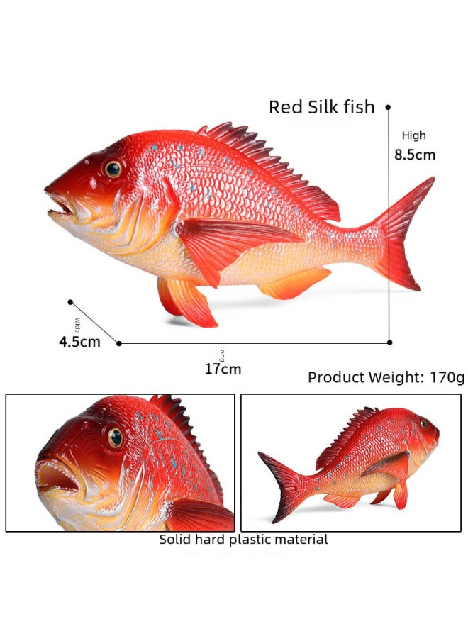 Realistic Animal Plant Simulation Models Toys-Color:M-1804 Jaro Fish