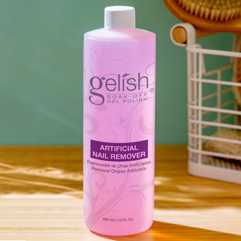 Gelish Artificial Nail Remover â€“ Soak-Off Polish Remover for Fast, Gentle Removal, Prevents Drying, and Maintains Healthy Nails. Ideal for Professional and At-Home Use (16 oz) - Image 5