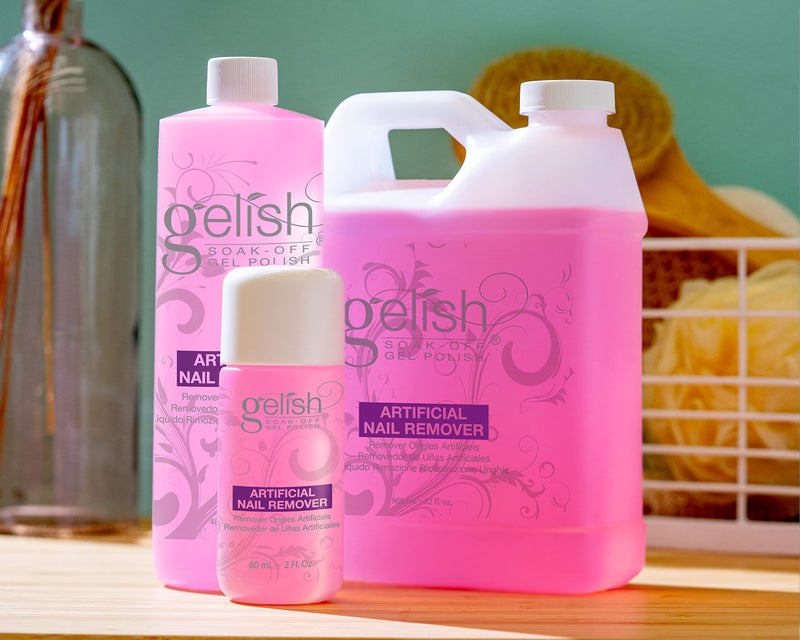 Gelish Artificial Nail Remover â€“ Soak-Off Polish Remover for Fast, Gentle Removal, Prevents Drying, and Maintains Healthy Nails. Ideal for Professional and At-Home Use (16 oz) - Image 4