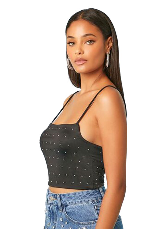FOREVER 21 Rhinestone Cropped Cami - Image 3