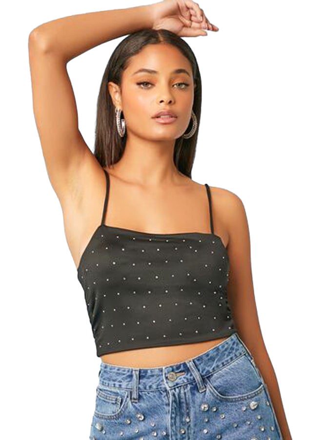 FOREVER 21 Rhinestone Cropped Cami - Image 2