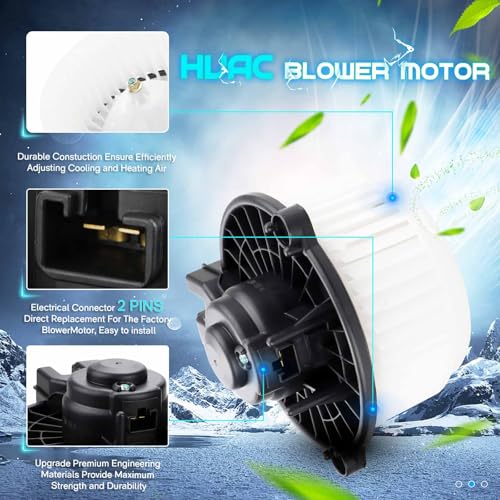 ILONPA 79310-TF0-G01 محرك مروحة تكييف الهواء HVAC لسيارة هوندا FIT 2009 2010 2011 2012 2013 2014 بديل 700247 615-50209 79310TF0G01 - Image 4