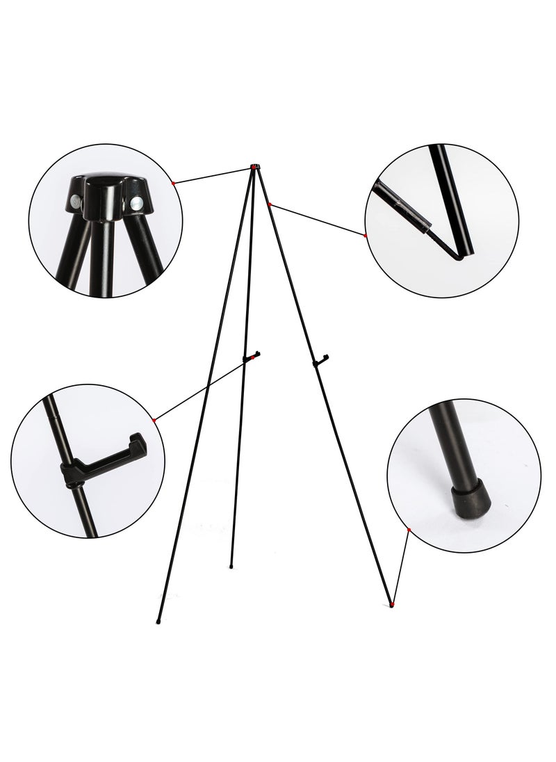 SYOSI - SYOSI 2 Pack Easel Stand for Wedding Sign 69 Inch Easel Stand Adjustable Easels for Display Painting Easels Large Floor Metal Easel Tripod with Portable Bag Fit for Lobby Exhibition - Image 1
