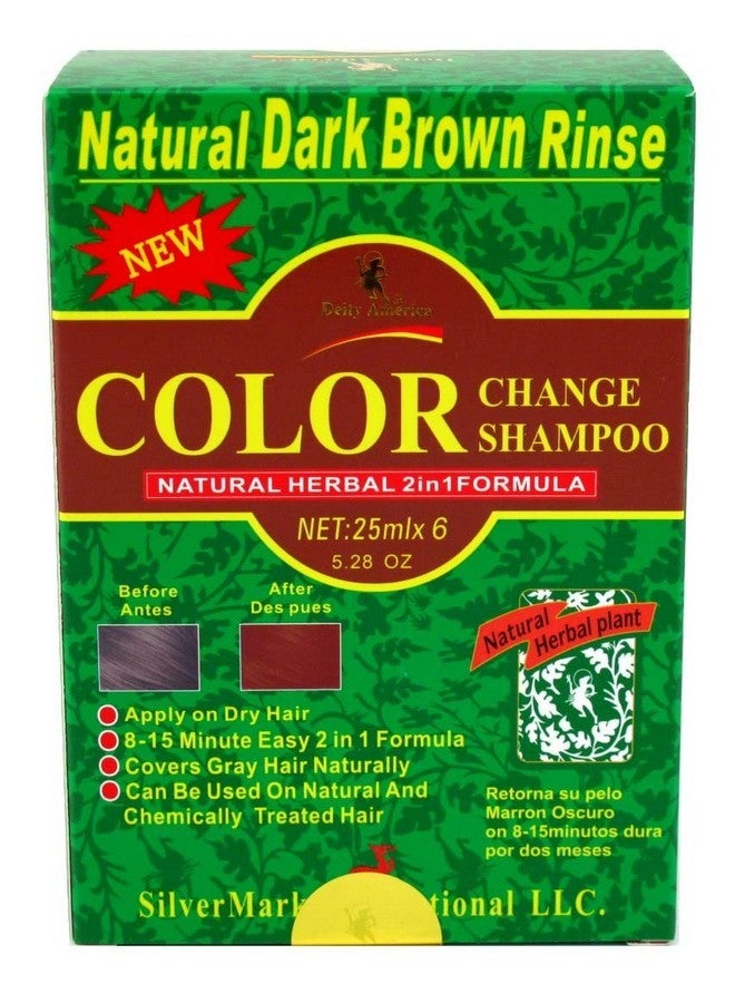 Deity Shampoo Color Change Kit Natural Herbal 2N1 Dk Brwn (6 Pack) - Image 1