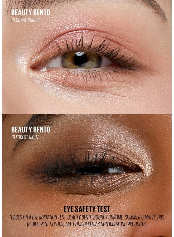 KAJA Beauty Bento Collection ; Mosaic Chrome + Shimmer + Matte ; 18 Coral Sunrise Coral Peach ; 2019 Best Of Beauty Award In Glitter Pressed Category - Image 3