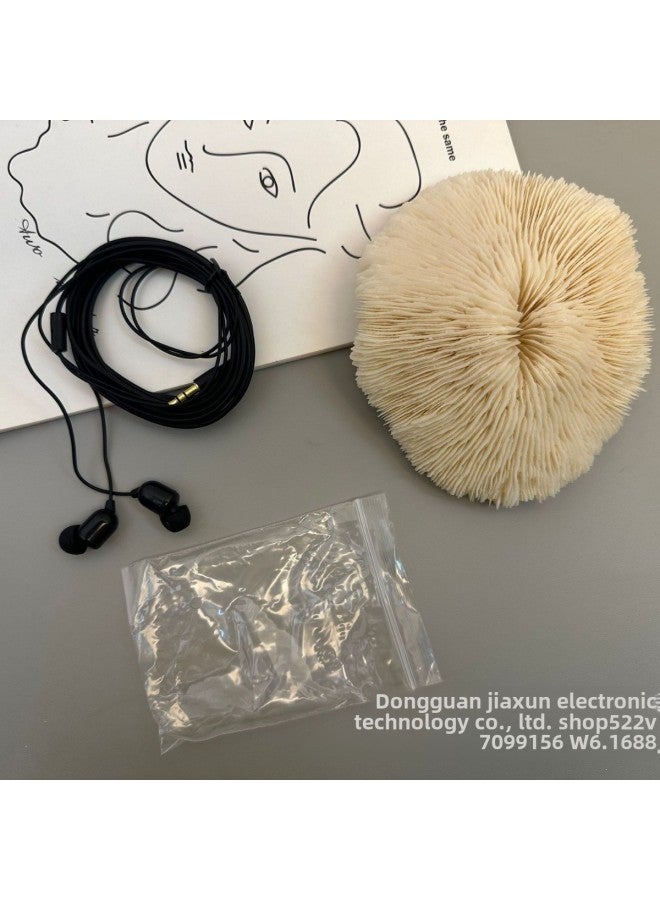In-ear Monitoring Earphones Extension Cable Anchor Earphones 3m Wires Long With Mic Earphones 3m Wires Mp3 Earphones-Color:3m With Wheat White  - Image 5