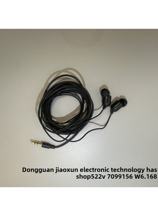 In-ear Monitoring Earphones Extension Cable Anchor Earphones 3m Wires Long With Mic Earphones 3m Wires Mp3 Earphones-Color:3m With Wheat White  - Image 2