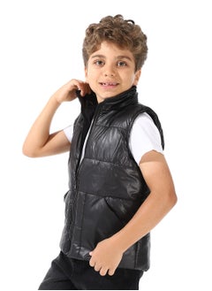 Andora Turtle Neck Bomber Vest For Boys  - Image 2