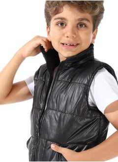 Andora Turtle Neck Bomber Vest For Boys  - Image 4