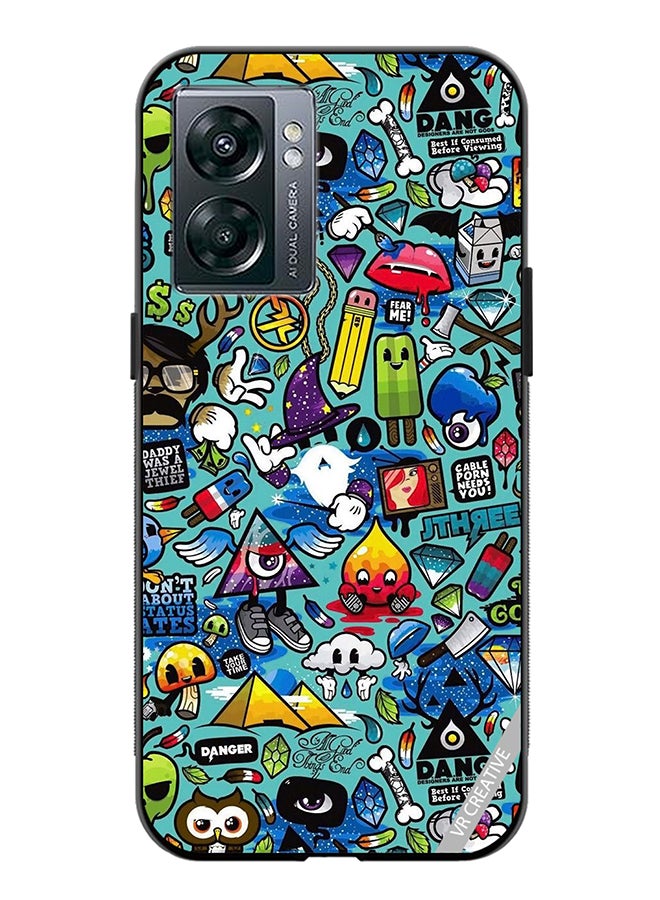 VR CREATIVE Protective Case Cover For Oppo A57 5G Design Multicolour - Image 1