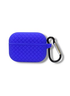 Generic AirPods Pro 2 Silicone Case with Stylish Ribbed Design - Blue  - Image 2