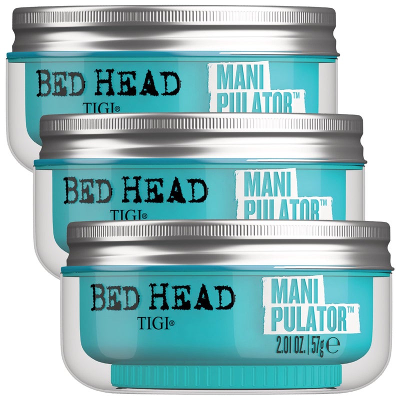 TIGI Bed Head Manipulator Hair Putty 3Pack  Firm Hold Paste Hair Styling Products for Women and Men Frizz Control AntiHumidity Tropical Fruit Fragrance 201 Oz Ea - Image 3