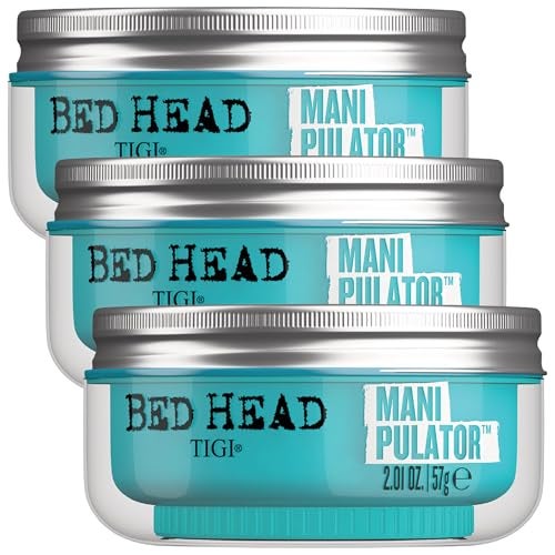 TIGI Bed Head Manipulator Hair Putty 3Pack  Firm Hold Paste Hair Styling Products for Women and Men Frizz Control AntiHumidity Tropical Fruit Fragrance 201 Oz Ea - Image 1