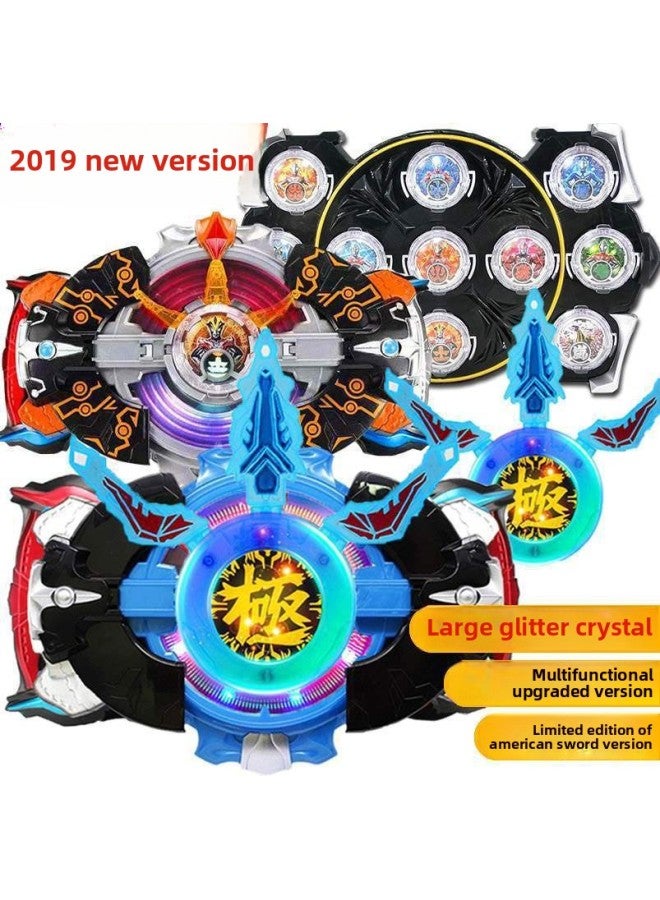 Rob Transformer Toy Transformed Turnip Monster Galaxy Obu Swing Flash Crystal Suit-Color:Beautiful Sword Transformer + Storage Box + 42 Crystals Free