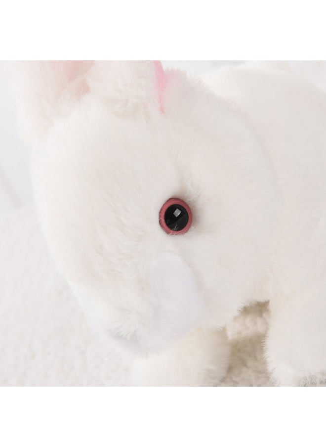 Plush Electric Action Rabbit Simulation Pet Will Walk, Call, Move Mouth, Shake Ears Long-haired Rabbit Pet Toy-Color:Simulation Of High-end Action Rabbit  - Image 4