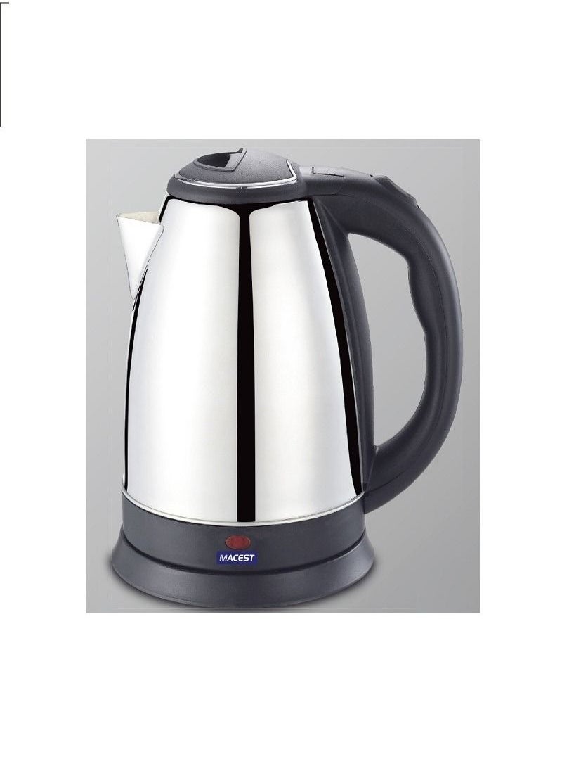 MACEST Electric Kettle 1500 Watt MC-63218 Black/Silver  - Image 1