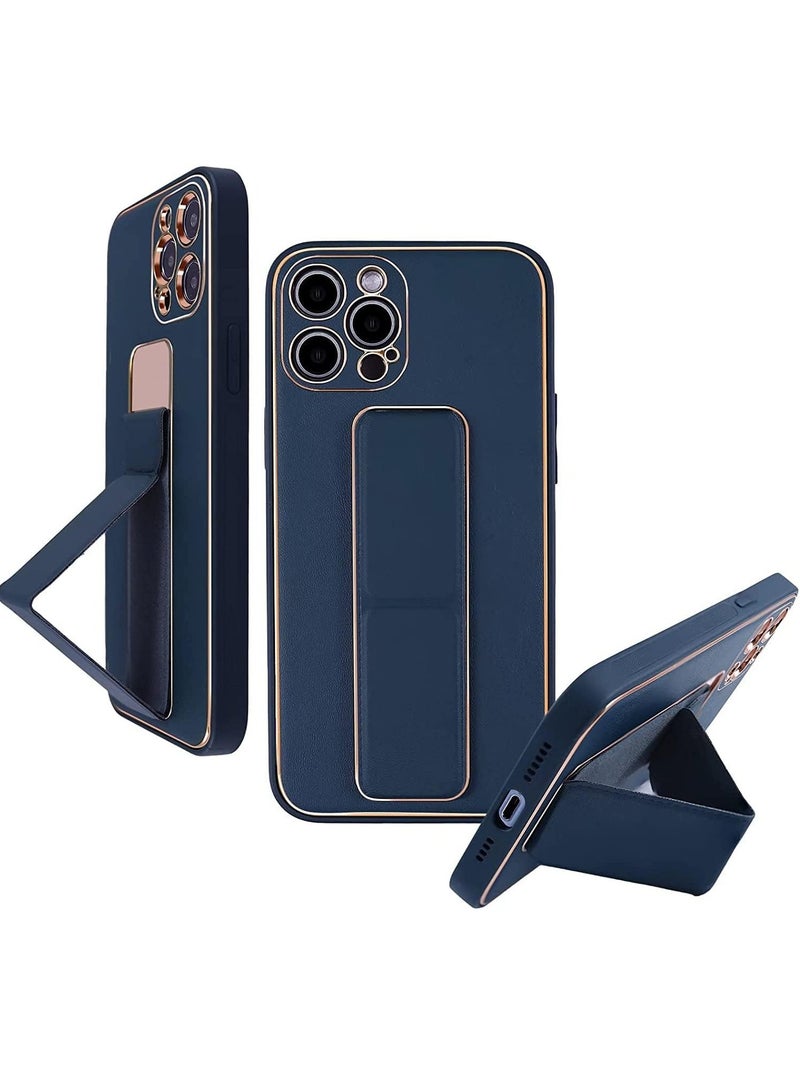 MIGOFAST iPhone 13 Pro Max Premium Luxury Leather Case Magnetic Car Mount Holder Wrist Strap Case Horizontal   Vertical Kickstand Cover with Camera Protection - Image 1