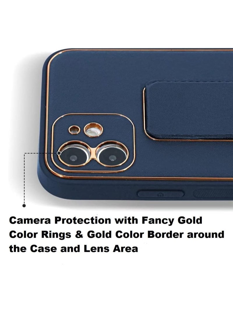 MIGOFAST iPhone 13 Pro Max Premium Luxury Leather Case Magnetic Car Mount Holder Wrist Strap Case Horizontal   Vertical Kickstand Cover with Camera Protection - Image 3