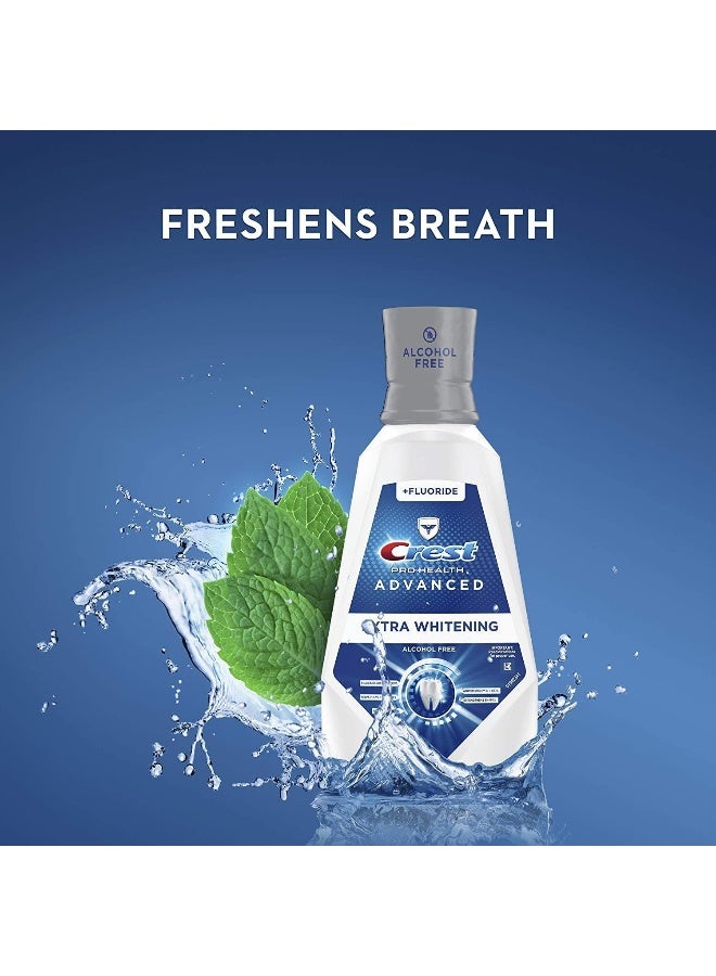 Crest Pro-Health Advanced Mouthwash with Extra Whitening, Energizing Mint, 31.9 Fluid Ounce - Image 4
