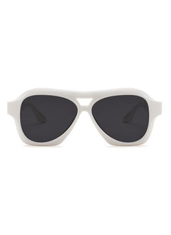 FEISEDY Retro Trendy Aviator Sunglasses For Women Men 70S Vintage Double Bridge Plastic Frame Sun Glasses B0128  - Image 2