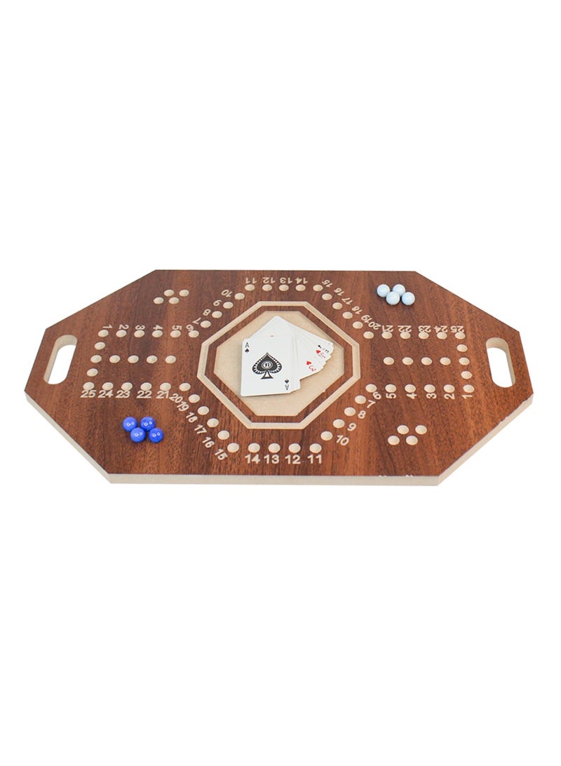 QUTOOB jackaroo board game for 2 players with cards and stones - Wooden Jackaroo Board Games -  Fun And Exciting Game For Family, Friends, Adults, Youth, and Kids, Best Quality Lighweight Portable Game Board - Image 3