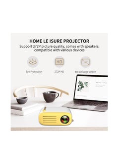 ماركة غير محددة جهاز عرض LED YG200 بقوة 800 لومن ودعم 1080P مشغل وسائط منزلي محمول مع HDMI وUSB  - Image 4