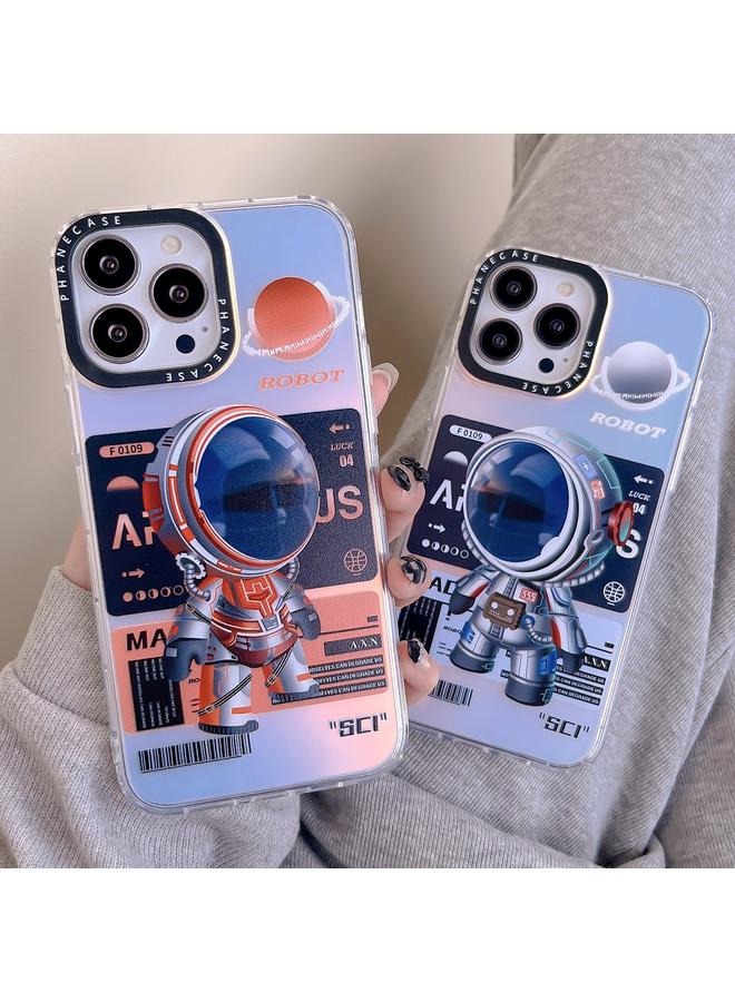 S-TOP Case For iPhone XR Mechanical Astronaut Pattern TPU Phone Case - Image 5