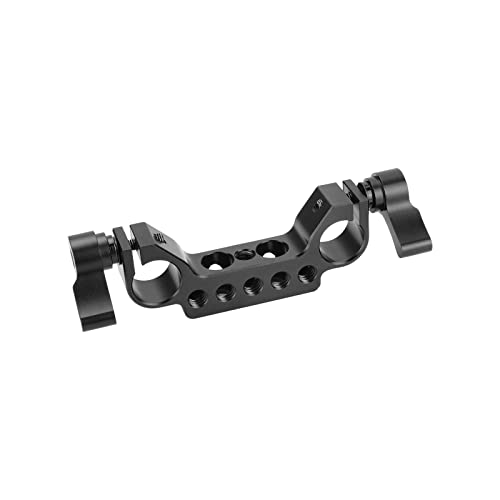 SZRIG 15mm Rail Rod Clamp with 1/4"-20 Thread Black Knob for DLSR Camera Rig Cage Baseplate Photo Studio - Image 1