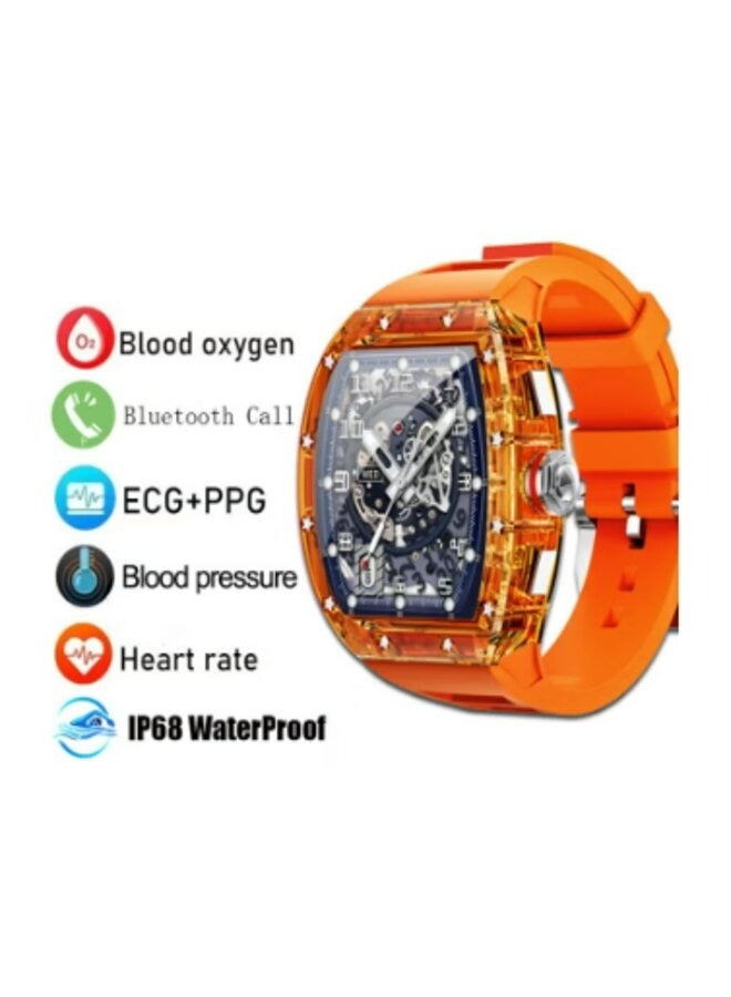 Mi Techo WS6 1.86-inch Full Touch Screen IP68 Waterproof and HD Calling Android Smart Watch For Men Orange - Image 2