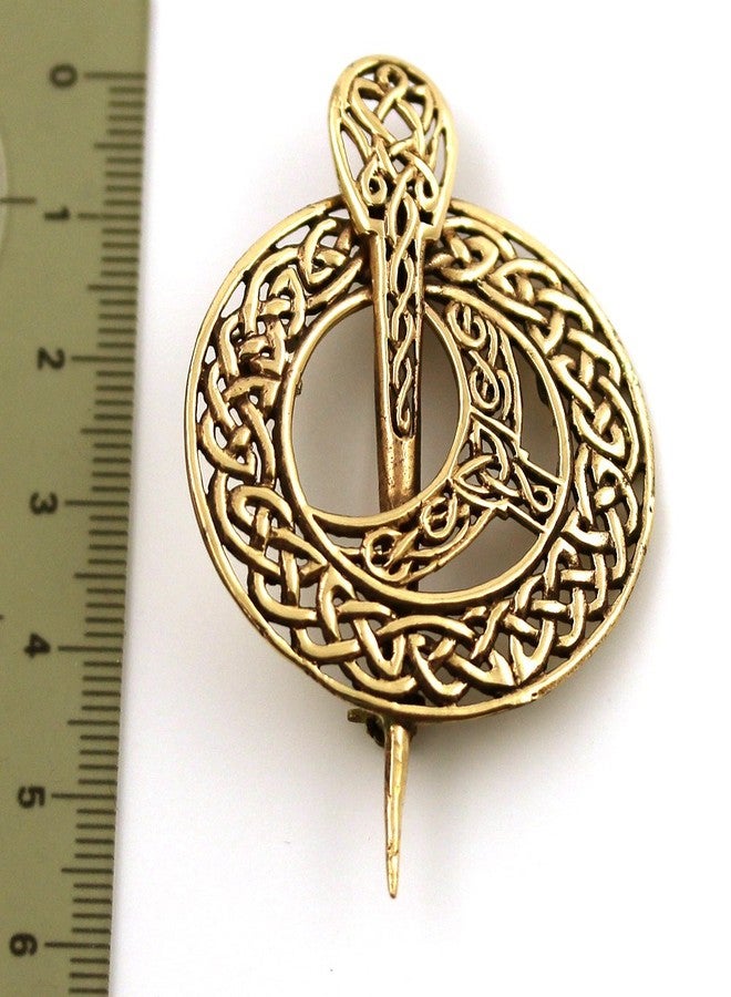 LynnAround Bronze Filigree Celtic Knot Irish Tara Pin and Brooches Vintage Norse Jewelry Thailand Made (2 in 1 Brooch & Pendant V.2) - Image 4