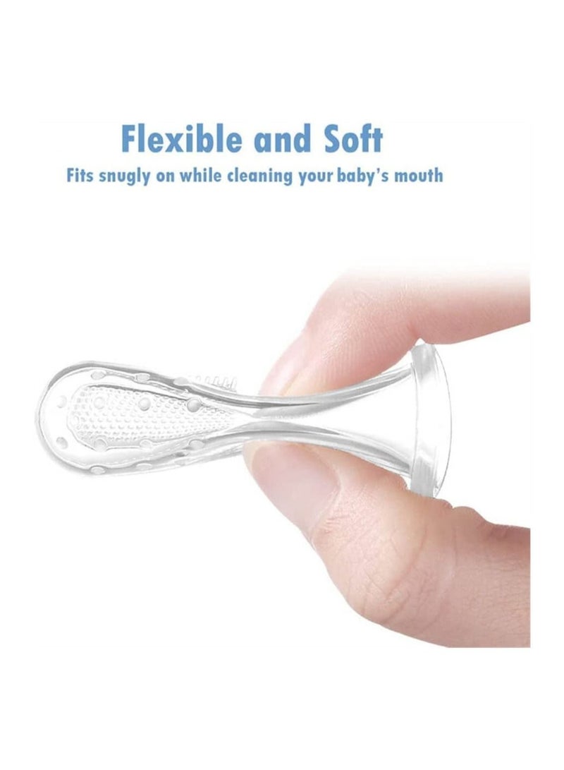 واي آند دي 6 Sets Baby Finger Toothbrush, Baby's Toothbrush Made of Soft, Oral Cleaning Massager, Train Your Child Healthy Habits, A Beautiful Box for Keeping it Away From Germs - Image 4