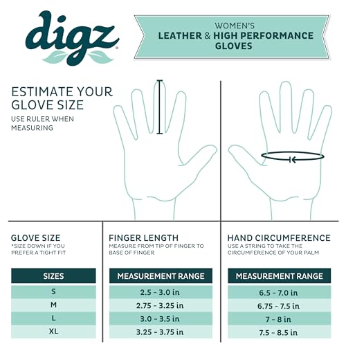 DIGZ High Performance Garden Gloves for Women, Thorn Proof Gardening Gloves, Touchscreen Compatible, Reinforced Palm & Knuckle Padding for Protection, Medium, 1-Pack, Coral Floral Pattern | 77861-23 - Image 2