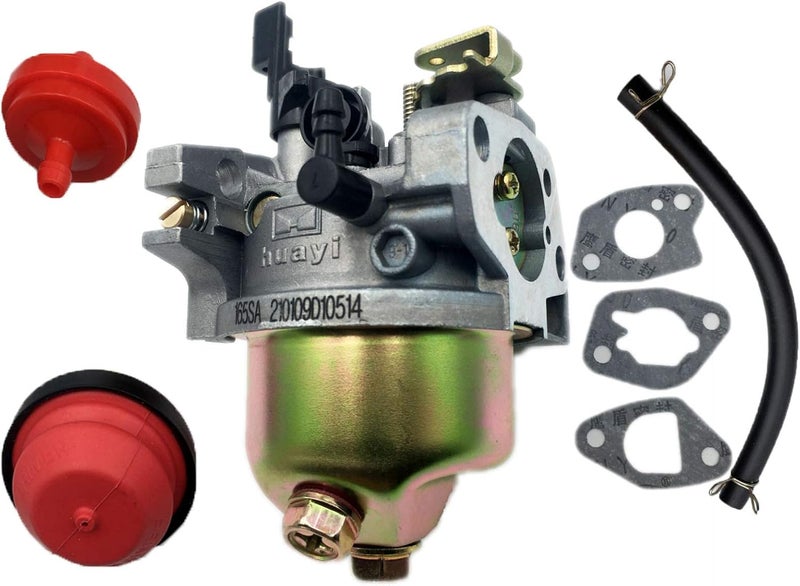 IBVIBV Aokus Carburetor Compatible with Deni 165SB and Huayi 165SB - Includes Gaskets, Fuel Filter, Primer Bulb, and Fuel Line - Image 1
