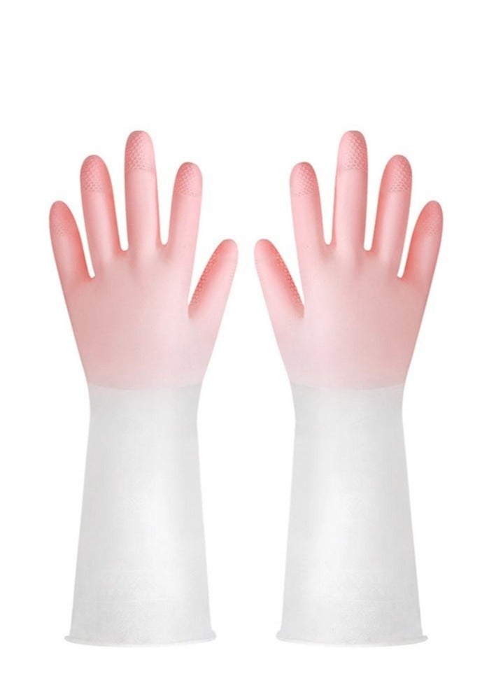 Multifunctional Kitchen Dishes Cleaning Waterproof Long Sleeved Skin Care Gloves - Image 2