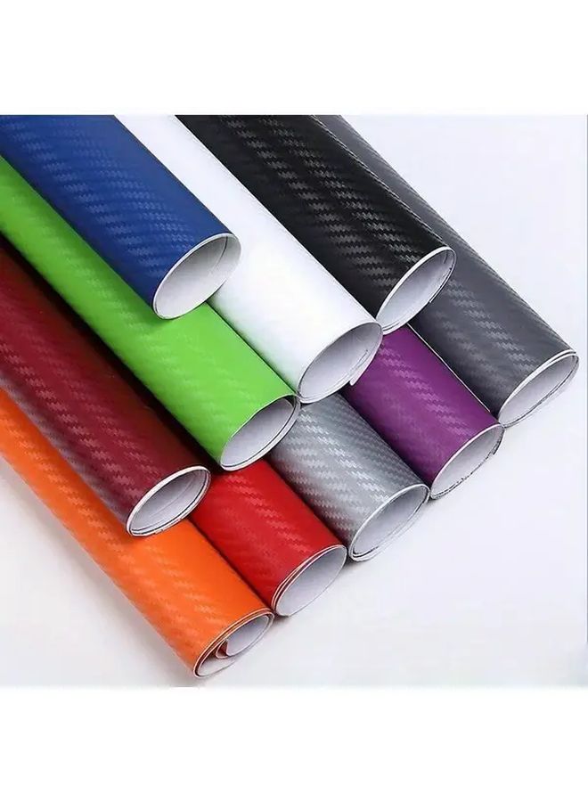 3D Carbon Fiber Decals Golden 30cmx127cm Car Interior Styling Motorcycle Laptop Decorative Film - Image 3