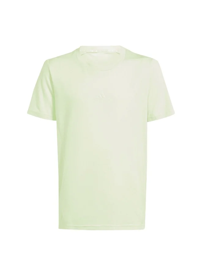 Adidas adidas J D4T Tee Green Training T-Shirts 5-6Y