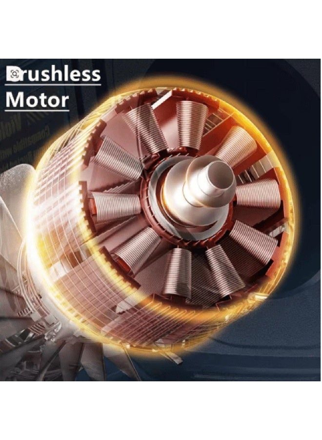 Denx Turbo Jet Fan, High Performance Motor  Blower Fan, Portable And Durable Cordless Air Duster, Lightweight High Wind Speed Powerful Handheld Car Dryer, (1pc, Red) 6500mAh Battery Power Fan Powerful Turbo Dust Fan 1000 Watts - Image 5