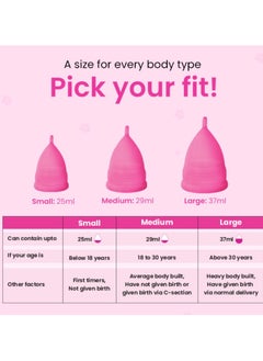 100% Medical Grade Silicone Menstrual Cup For Women with Free Sterilizer Case Medium - pzsku/Z9E59ED814903B2C07576Z/45/_/1712424022/e3f68e03-6044-4609-bc9a-681d23c13e3e