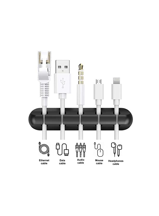 INCHOR Cord Organizer, Cable Clips Cord Holder, Cable Management USB Cable Power Wire Cord Clips, 2 Packs Cable Organizers for Car Home and Office (5, 3 Slots) - Image 3