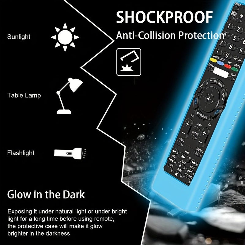 Fluorescent Green Silicone Protective Cover for Sony Bravia TV Remote Control Non Slip Infrared Compatible Precise Cutouts Durable Flexible Remote Case Functional Cover - Image 4