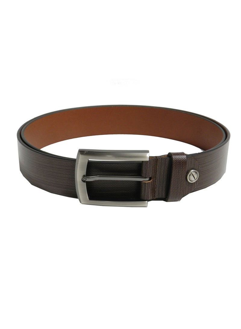 LAVERI LEATHER GENUINE LEATHER 35MM FORMAL AND CASUAL BROWN BELT FOR MENS 35MM - Image 2