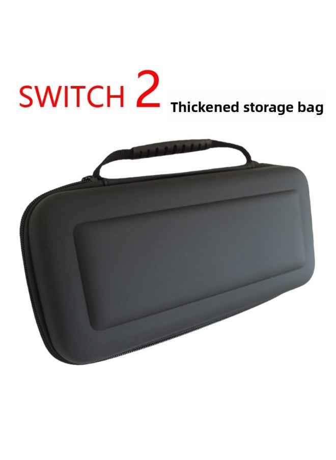 Generic Suitable For Nintendo Switch2 Storage Bag Box Game Machine Storage Box EVAPU Leather Material Hard-Product's Colour:Switch 2 Thickened Storage Bag Black  - Image 1