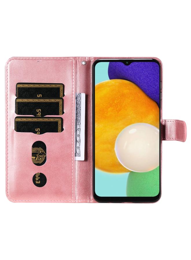 اس-توب جراب لهاتف Samsung Galaxy A13 5G مصنوع من جلد العجل مع سحاب وغطاء هاتف قابل للطي أفقيًا - Image 4