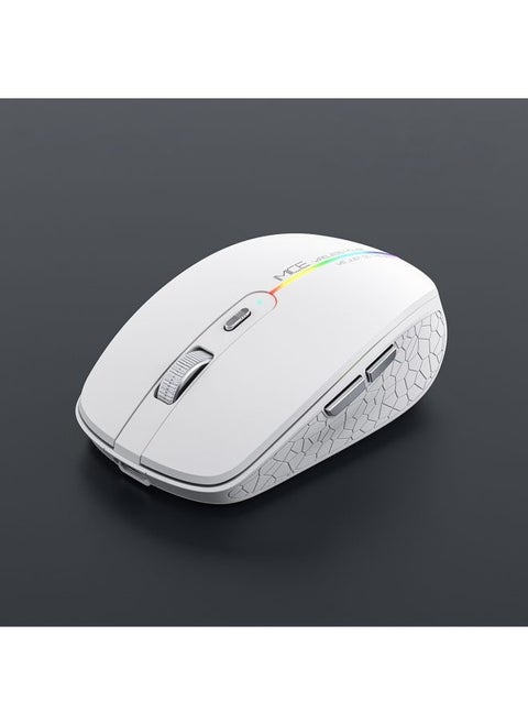 iMICE G904 Dual Mode 6-Key Silent Wireless Gaming Mouse(White)
