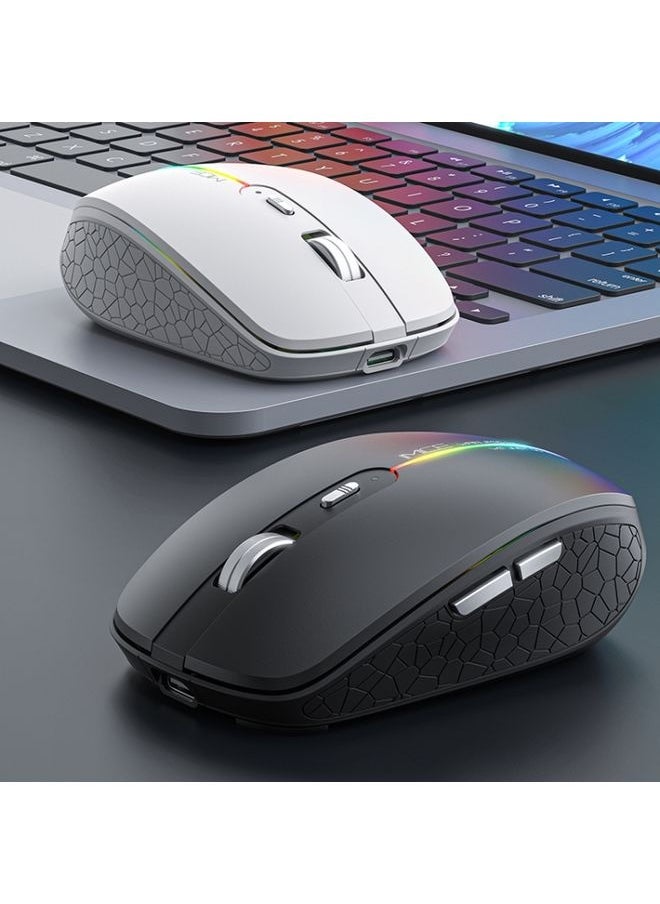 NIBEMINENT - iMICE G904 Dual Mode 6-Key Silent Wireless Gaming Mouse(White) - Image 1