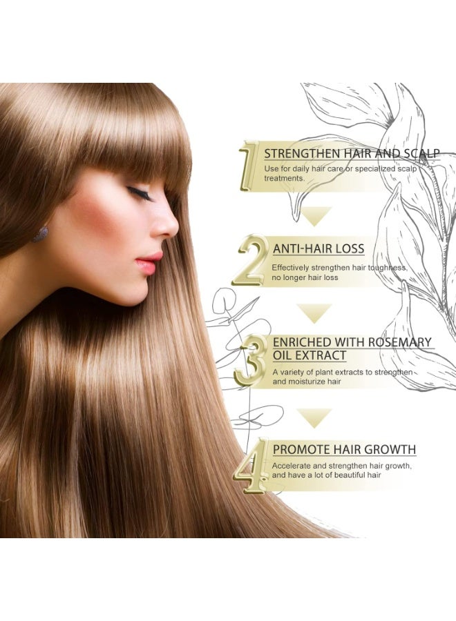 EELHOE Dense Hair Essential Oil Thickening Prevent Hair Loss Repairs Damaged Softens Nourishes Stimulate Grow Men Women Beauty Health - Image 3